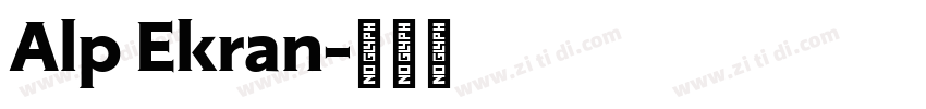 Alp Ekran字体转换